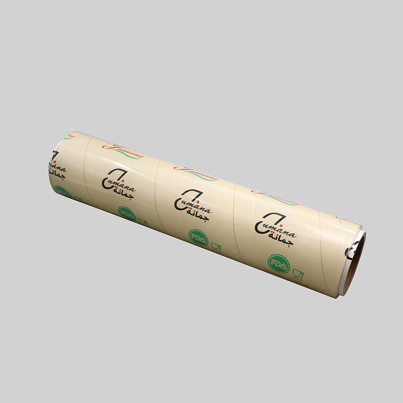 12 بوصة × 45 مقياس × 5000 قدم PVC Cling Film لتغليف المواد الغذائية 