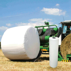 أبيض أخضر أسود PE SILAGE WRAP STRETCH FILM لتغليف البالات المستديرة